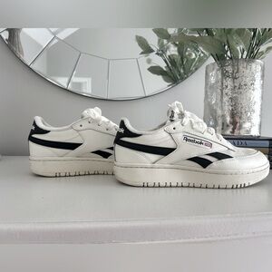 Women's Reebok Club C Double Revenge White and Black Sneakers